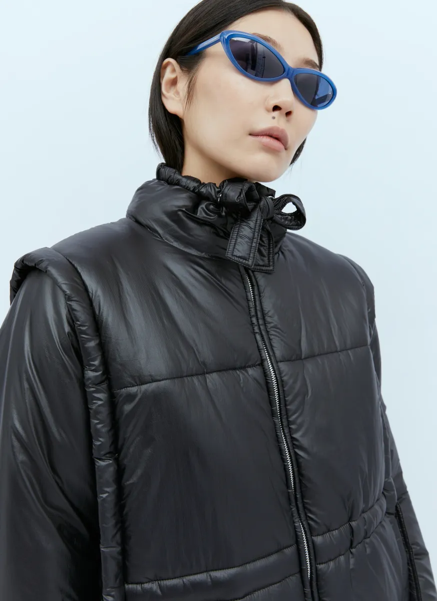 Shiny Quilt Vest Jacket