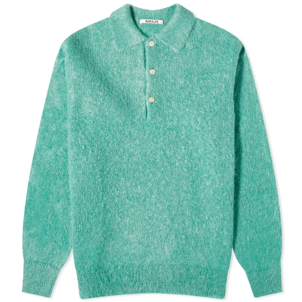 Mohair Knit Polo