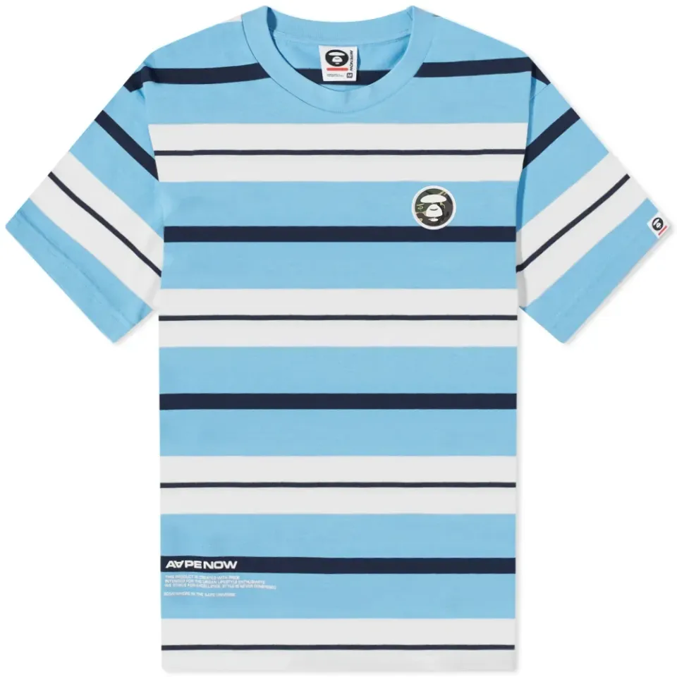 AAPE Badge Stripe Tee