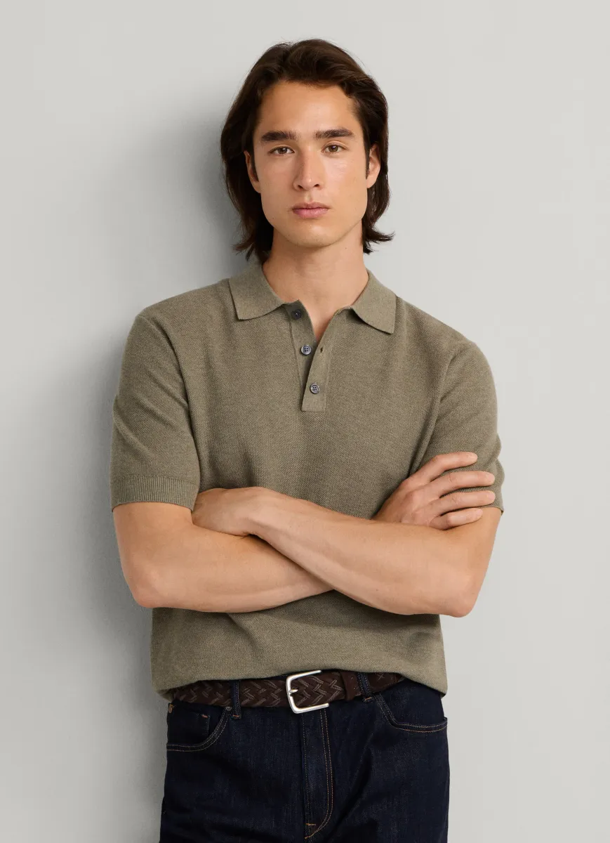 Classic Fit Short Sleeve Knit Polo