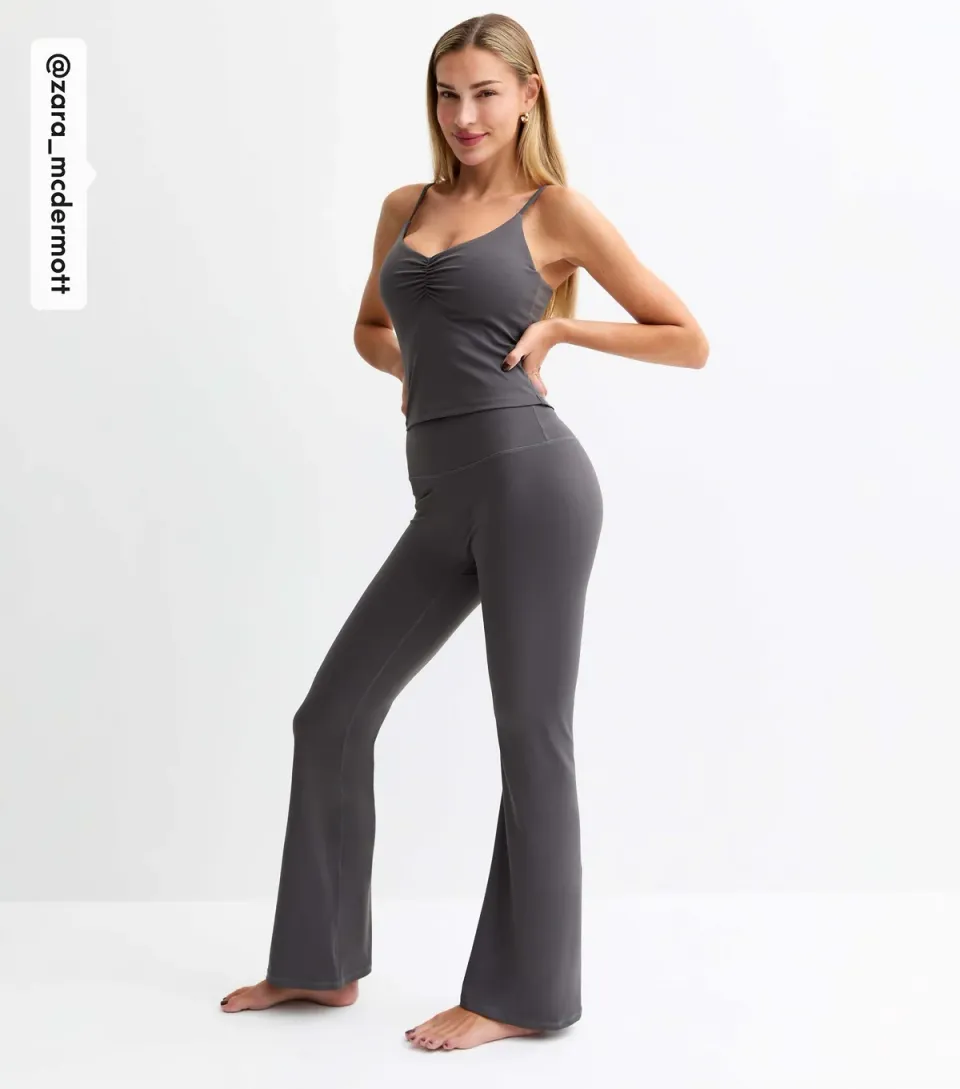 Women's by Zara McDermott Dark Grey Stretch Flared Leggings