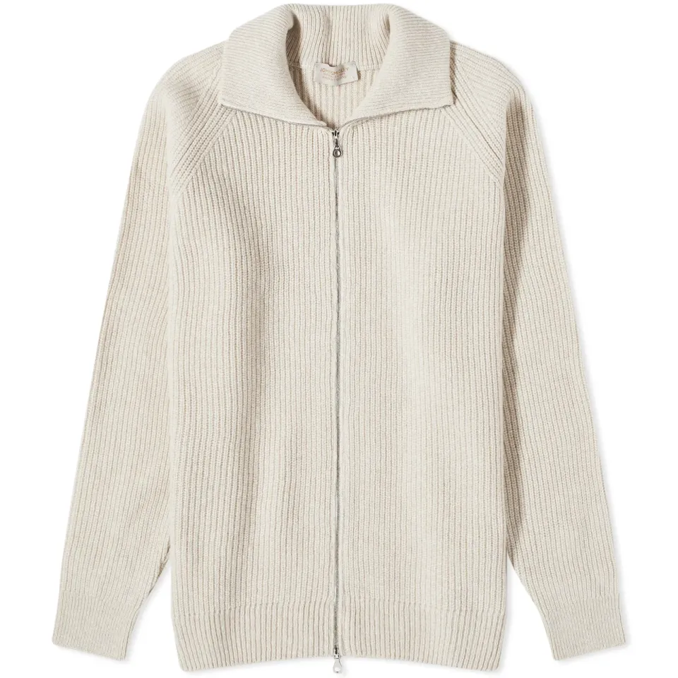 Thatch Ribbed Zip Knit