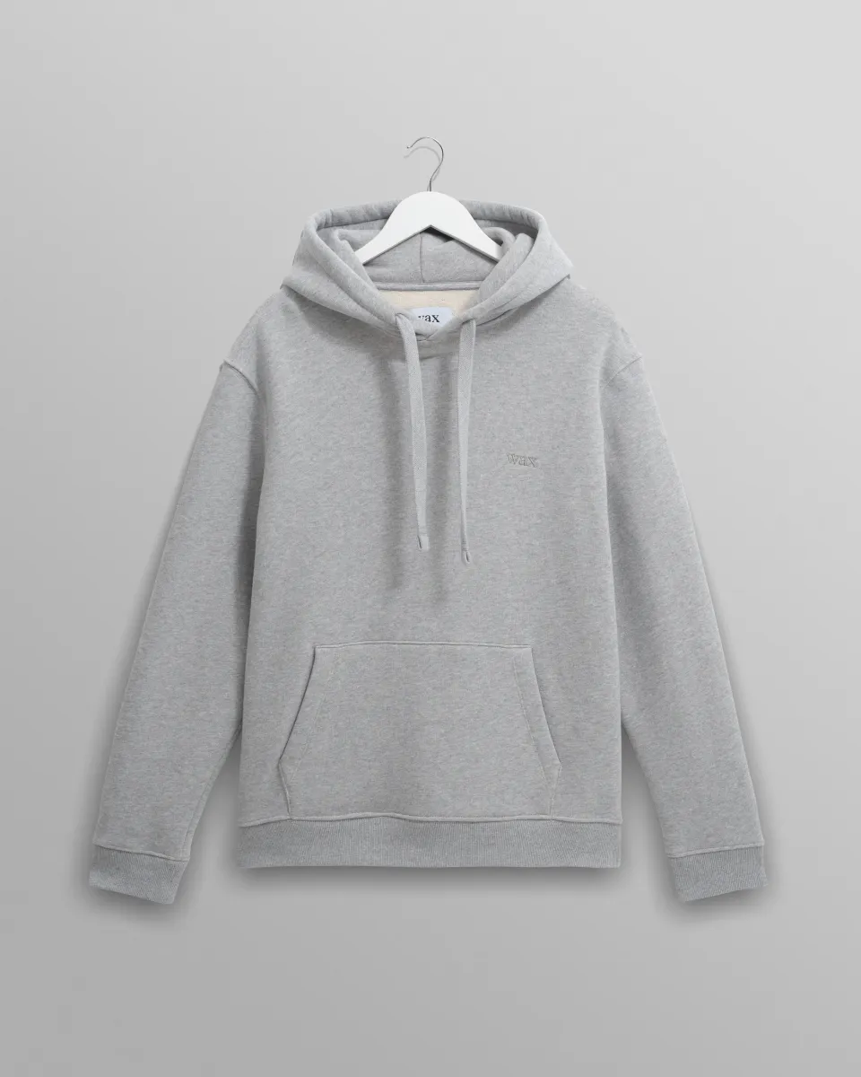 Hoxton - Heather Grey Brushed Organic Cotton Hoodie