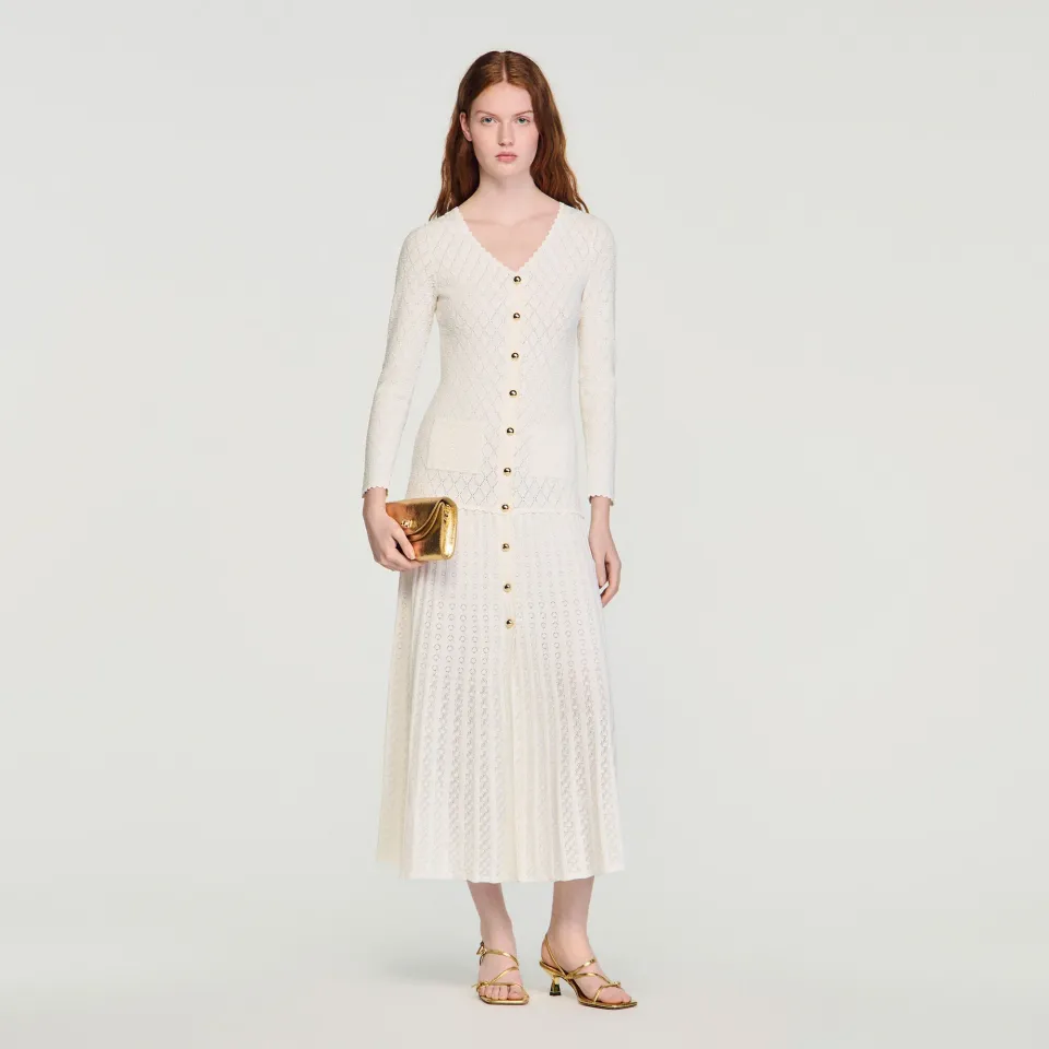 Fancy knit maxi dress