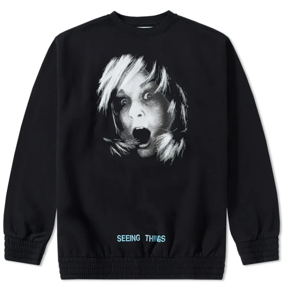 Screaming Girl Oversized Crew Sweat
