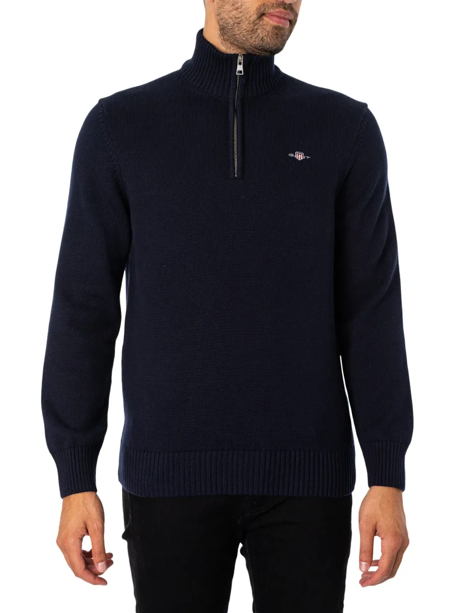 Casual Half-Zip Knit