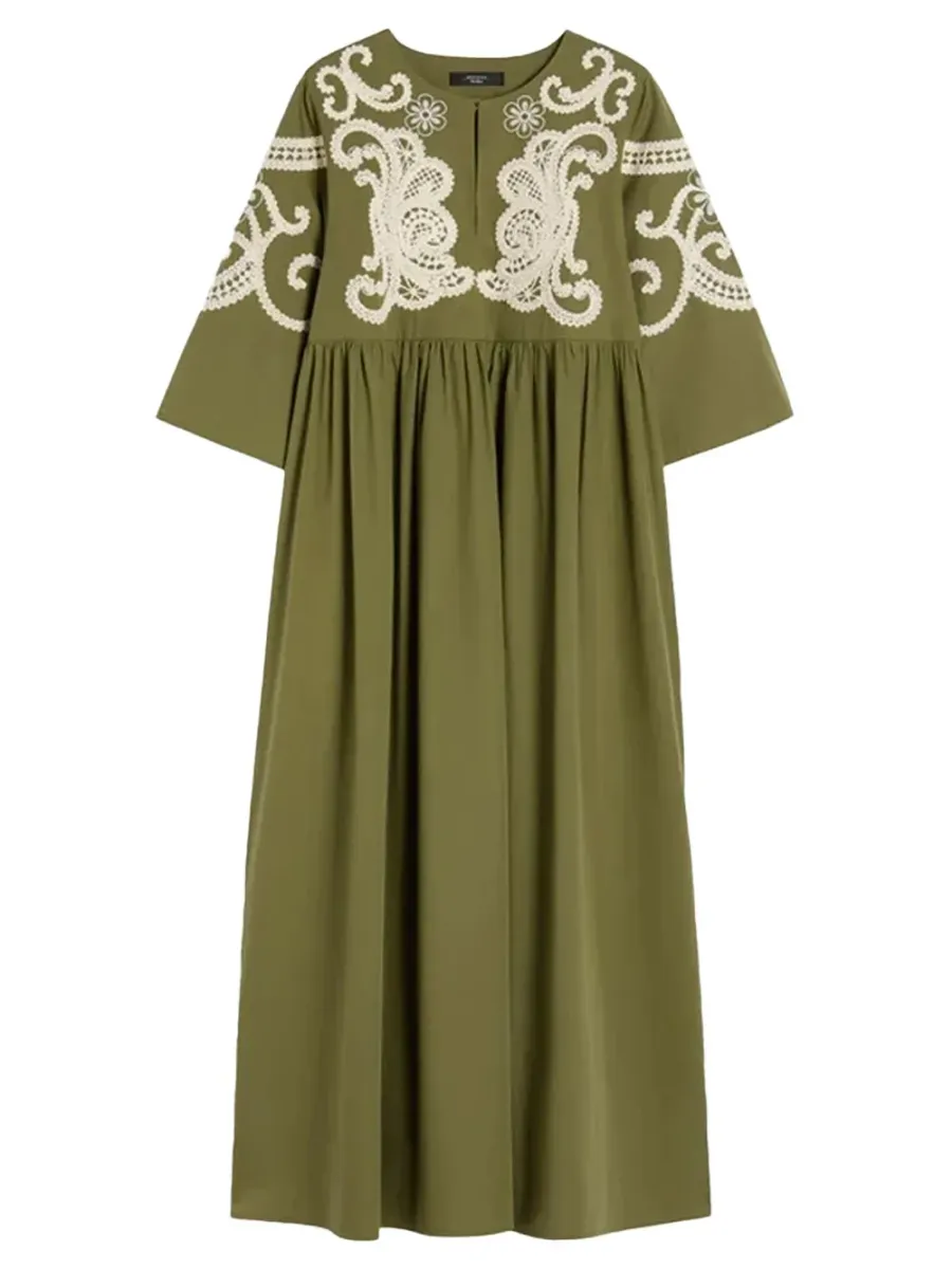 Soft Poplin Dress Kaki