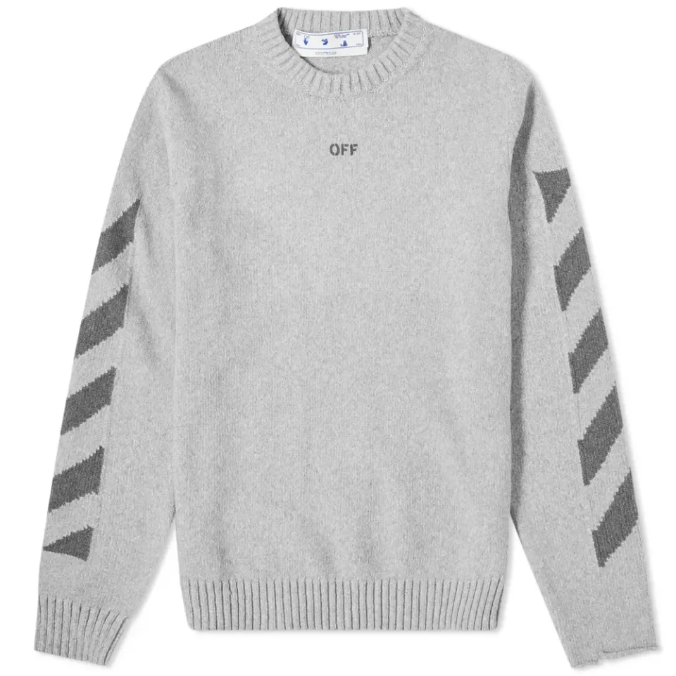 Diag Knit Crewneck