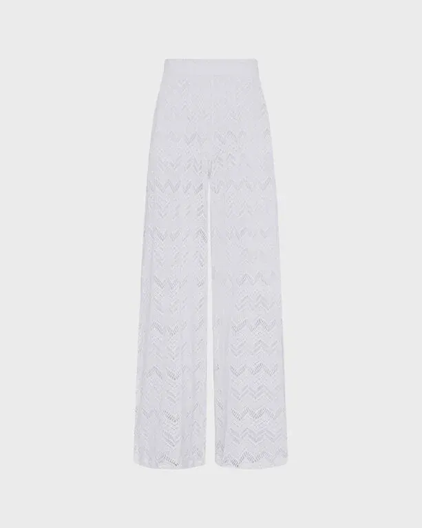 Women Wide-leg Pants Mesh