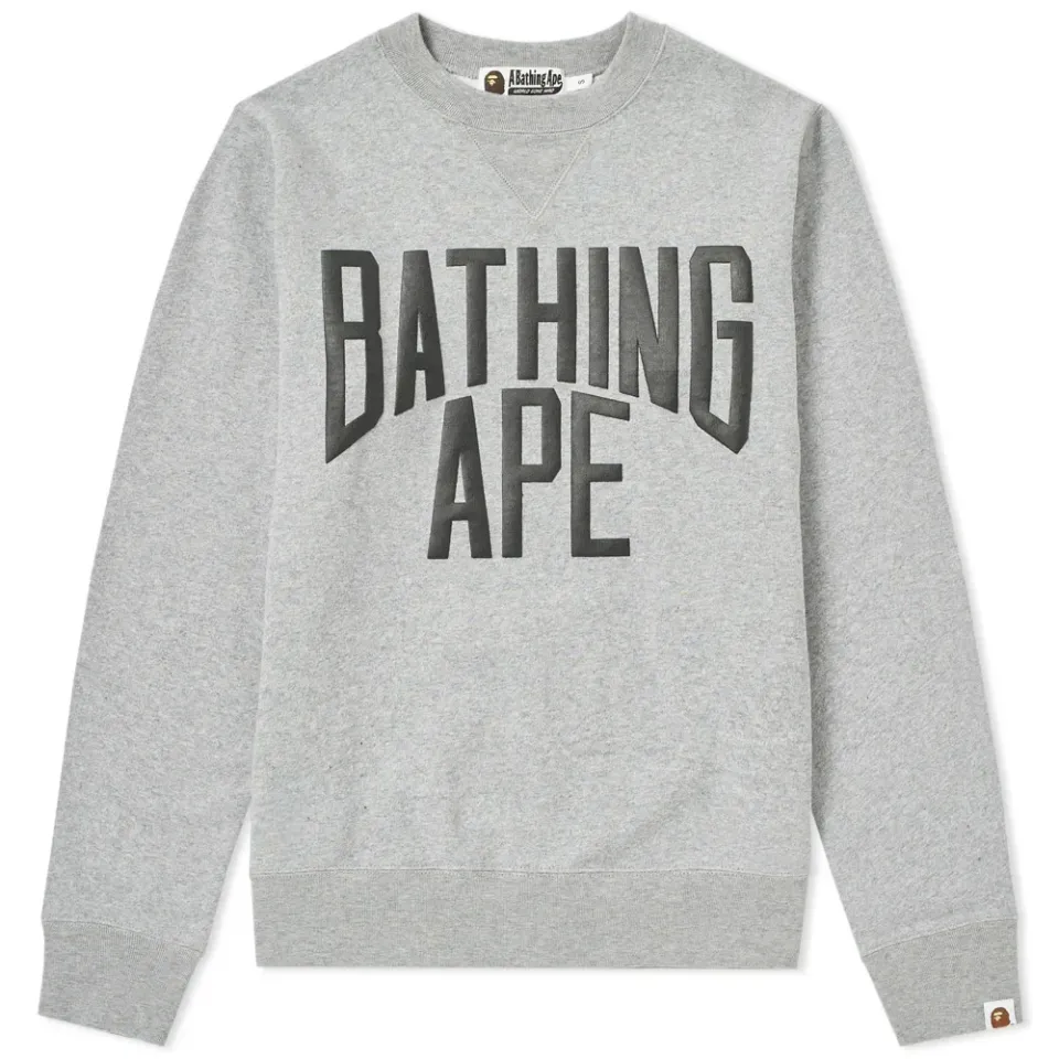 NYC Logo Foam Print Crew Sweat