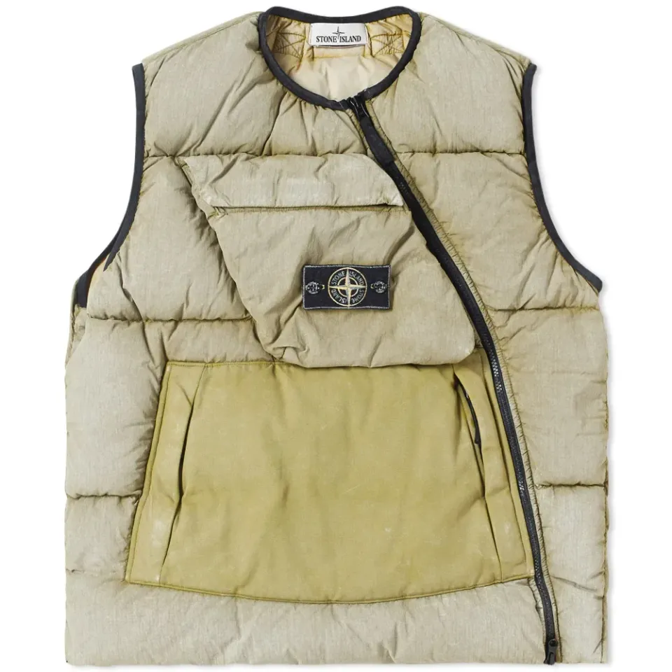 Frost Effect Tela Down Vest