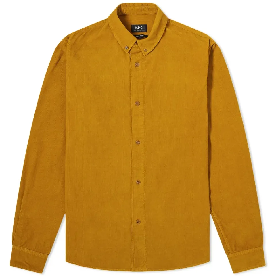 A.P.C. Button Down Corduroy Shirt