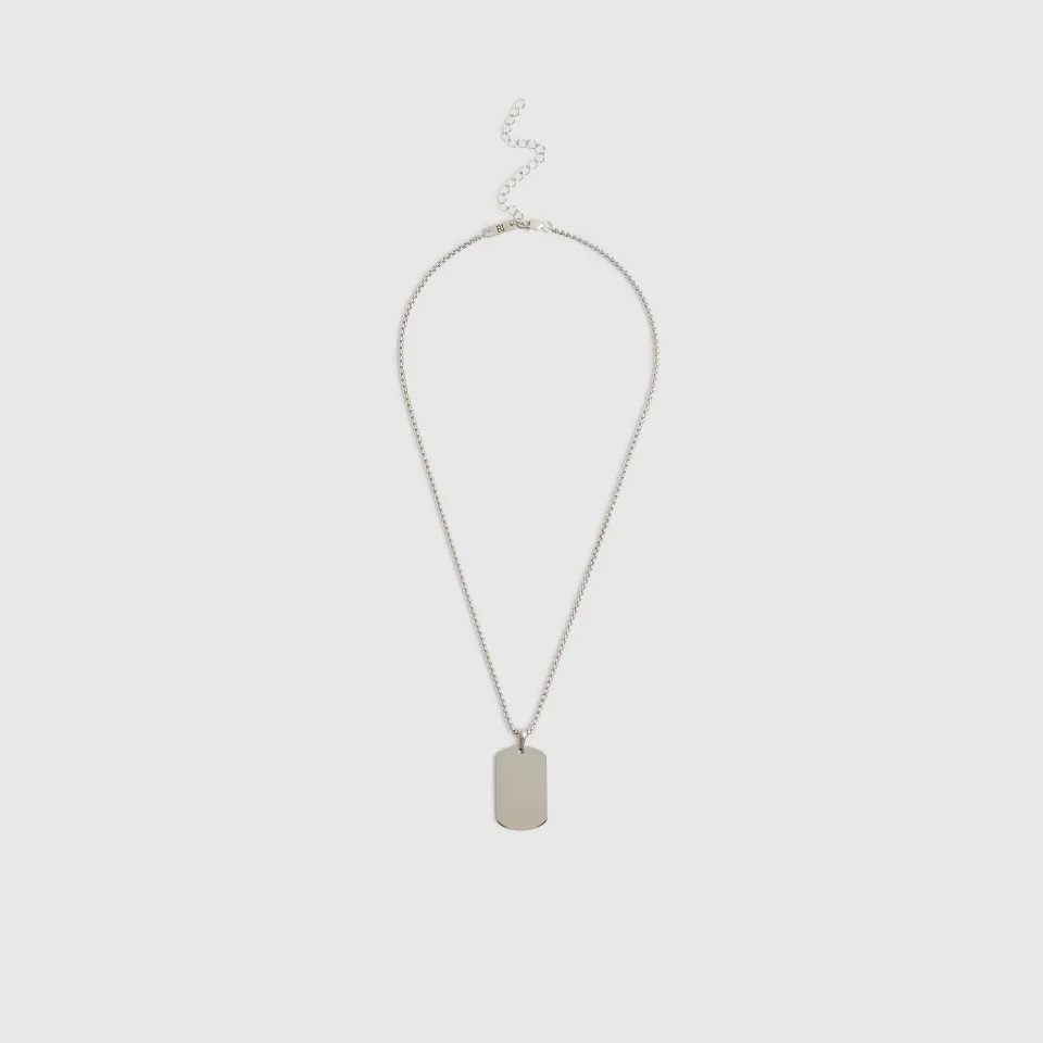 Dog Tag Engraving Necklace