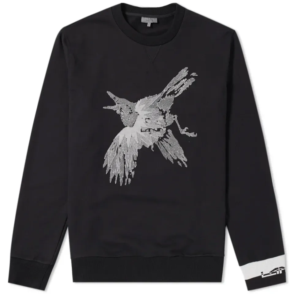 Bird Embroidered Crew Sweat