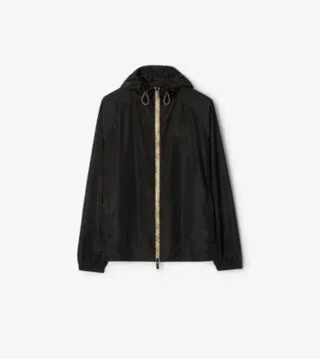 Nylon Clapton Hooded Jacket in Black