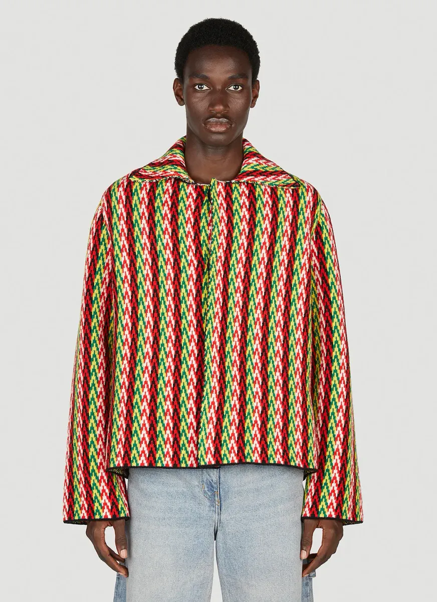 Curb Chevron Knit Jacket