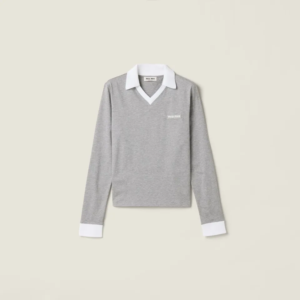 Jersey polo shirt