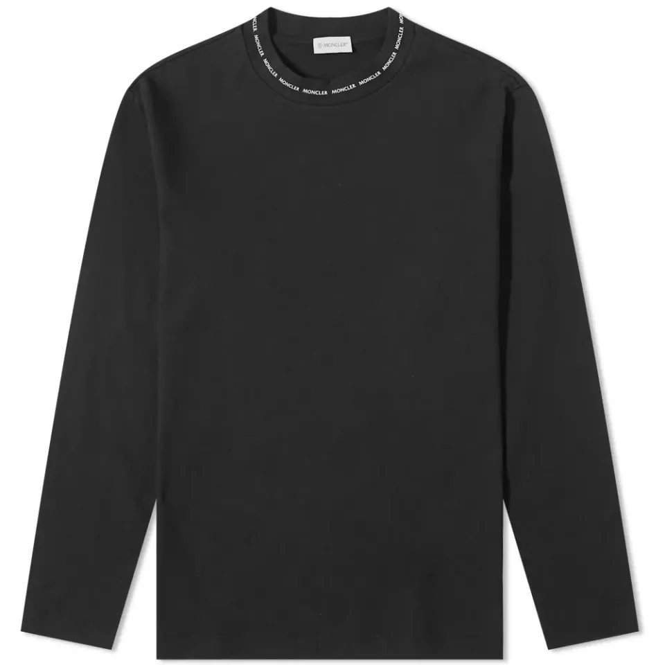 Long Sleeve Collar Logo T-Shirt