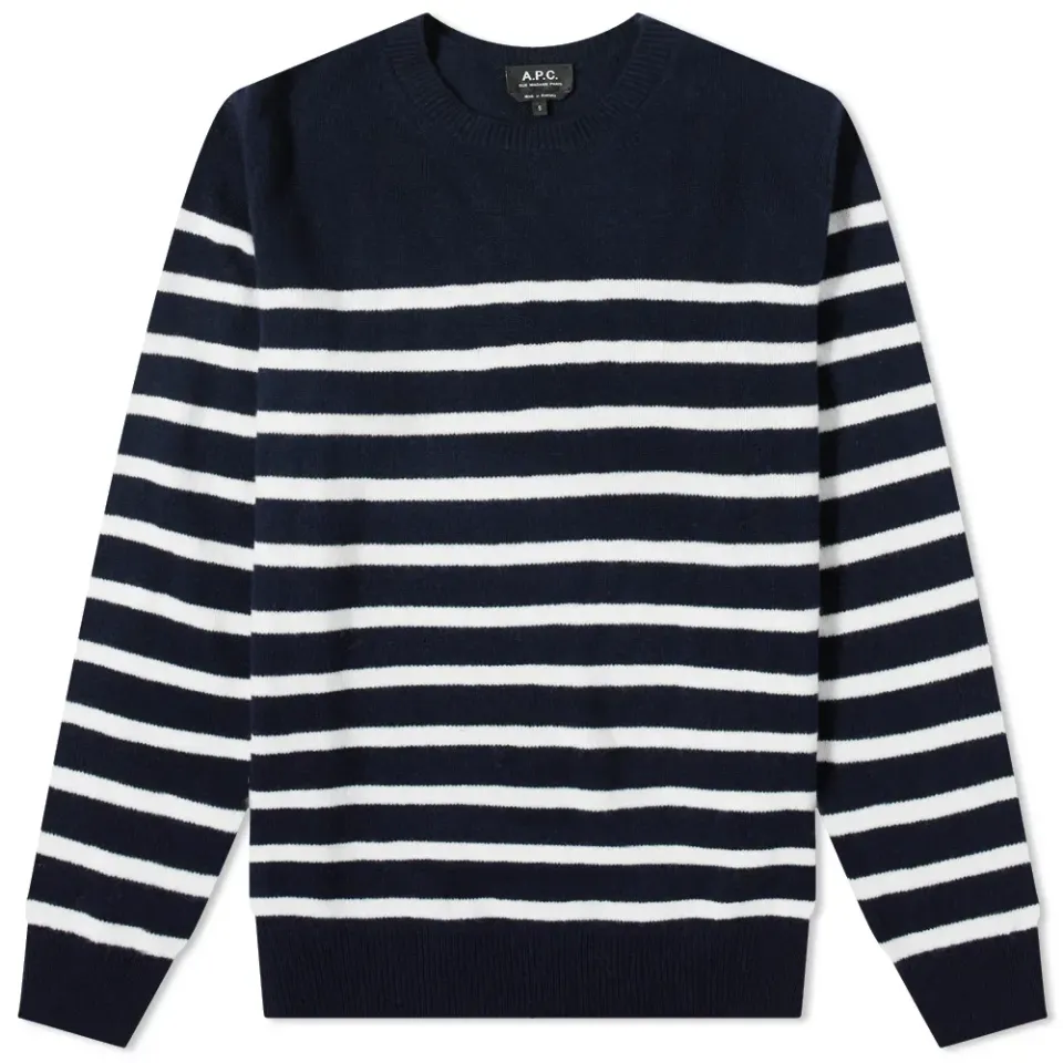 A.P.C. Travis Stripe Crew Knit