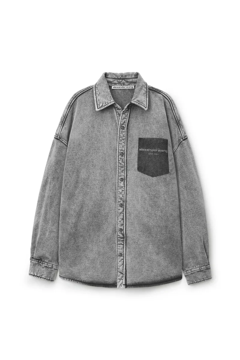 SHADOW POCKET BUTTON DOWN SHIRT