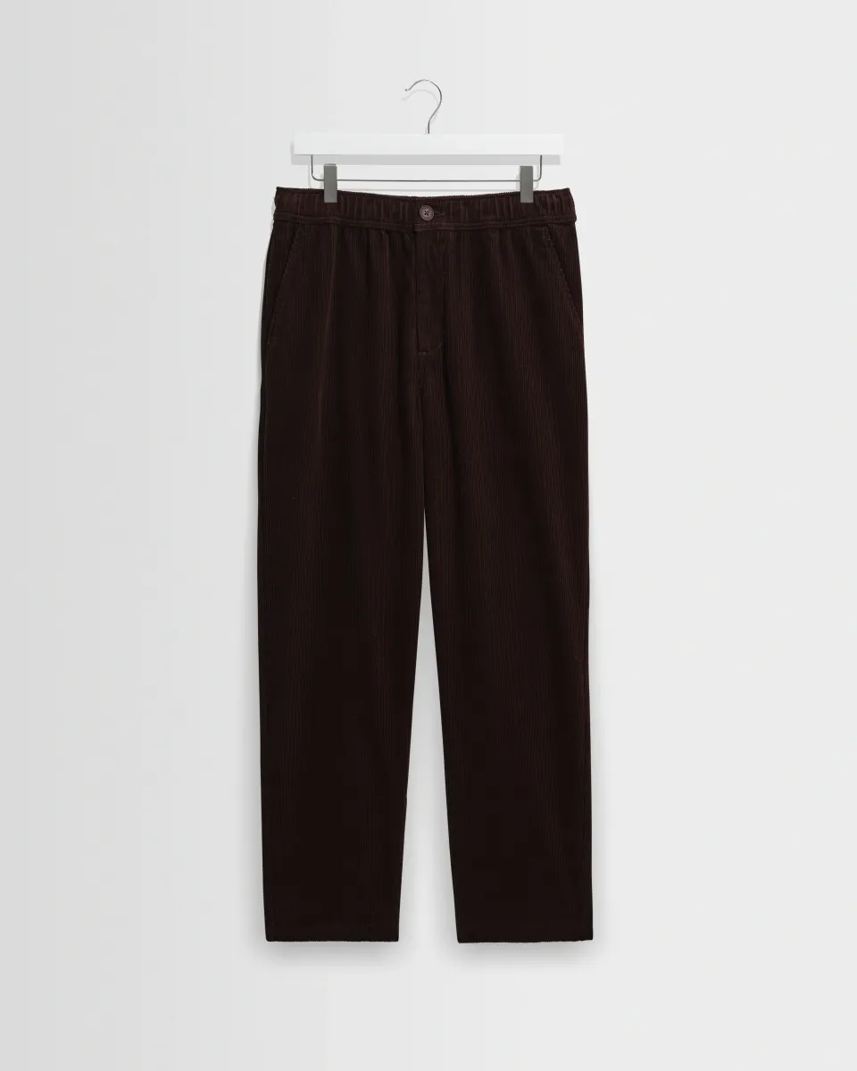 Kurt - Dark Brown Cotton Corduroy Trouser