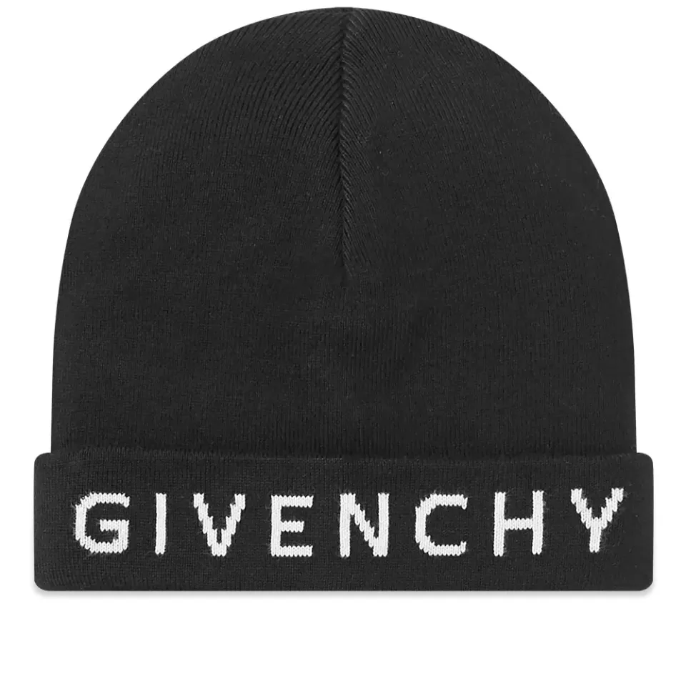 Intarsia Logo Beanie