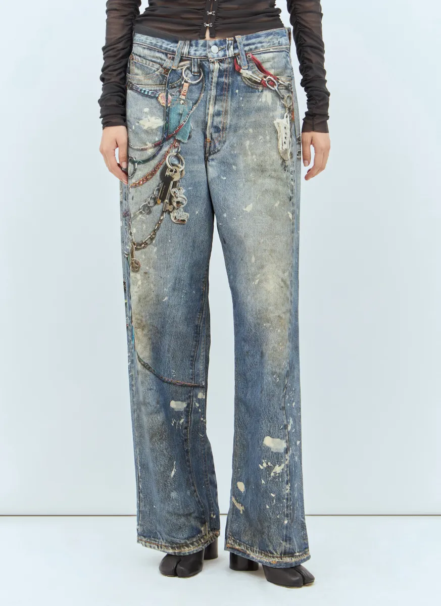 1981F Printed Jeans