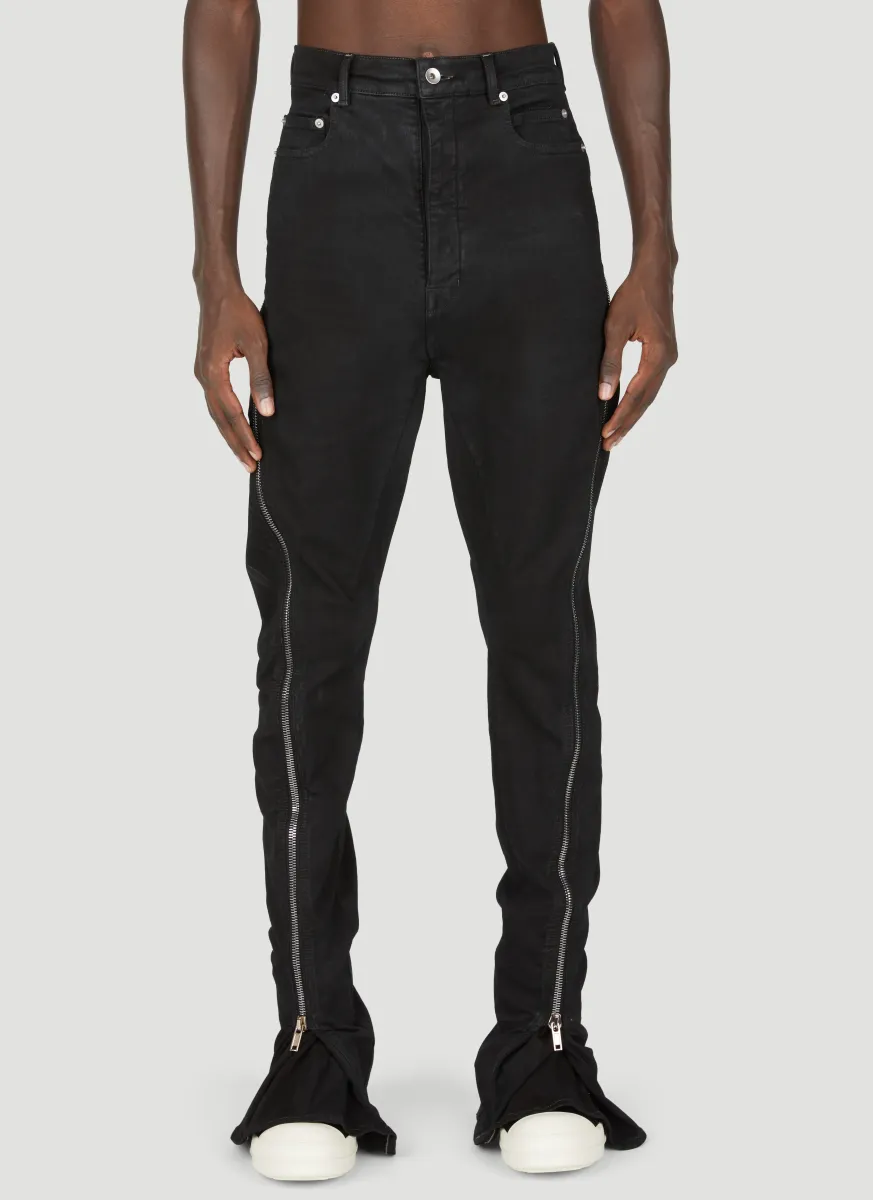 Denim Bolan Banana Zip Pants