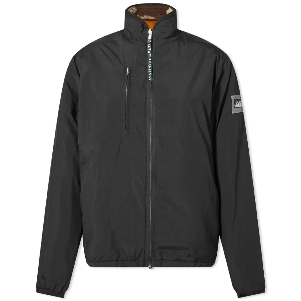 Patchwork Reversible Zip Through Fleece