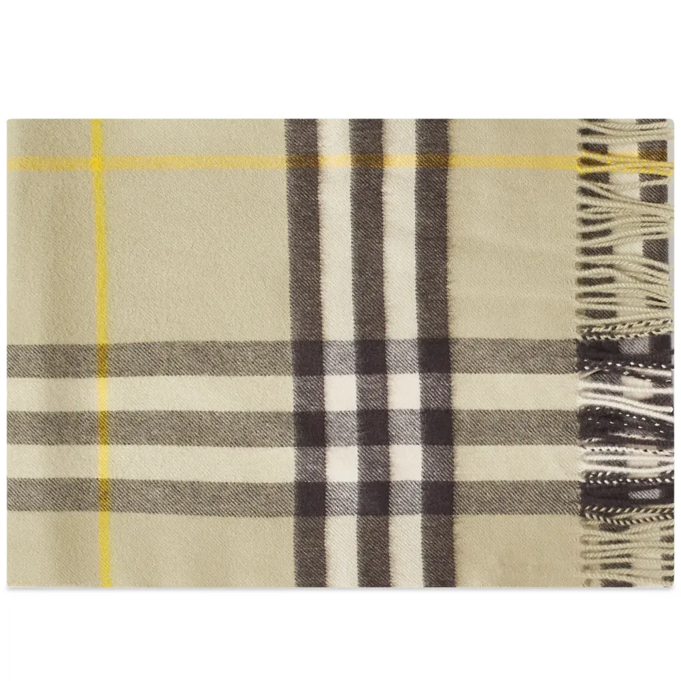 Giant Check Cashmere Scarf