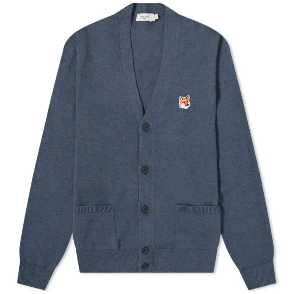Maison Kitsuné Fox Head Patch Classic Cardigan