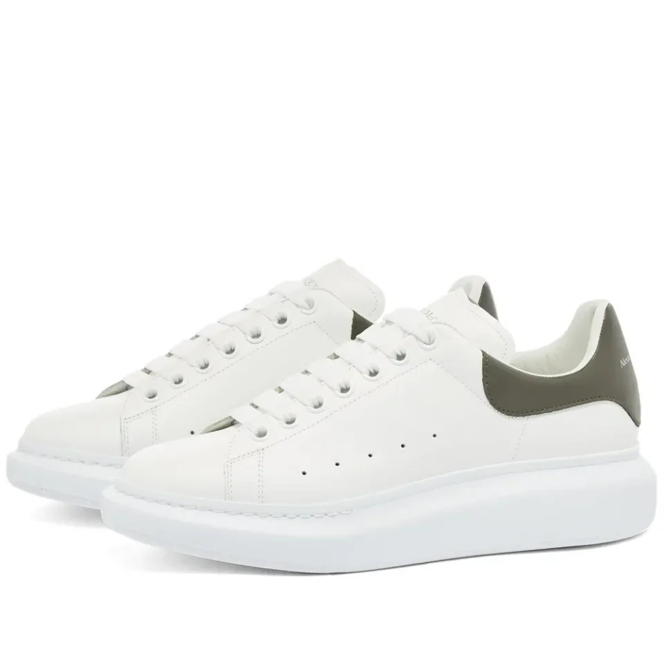 Suede Heel Tab Wedge Sole Sneaker