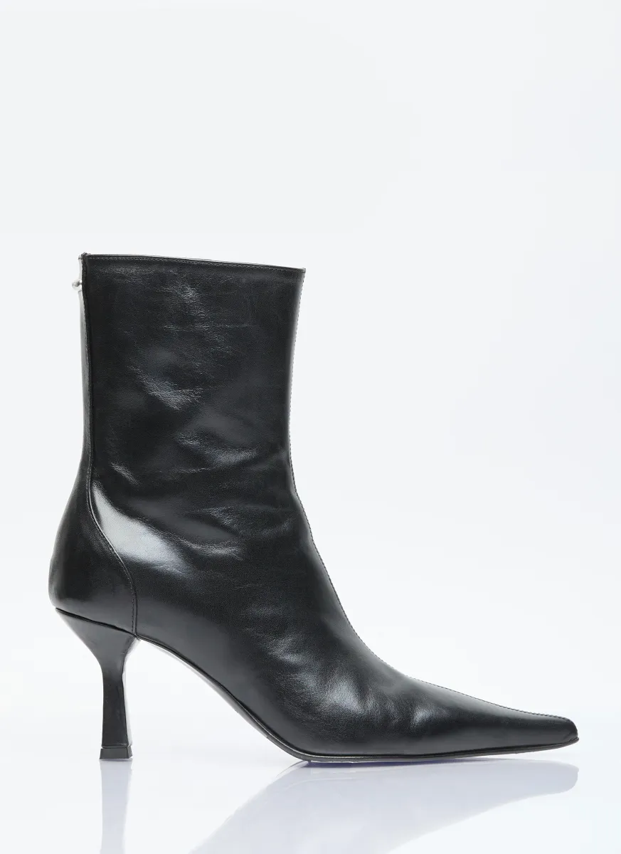 Slim Leather Boots
