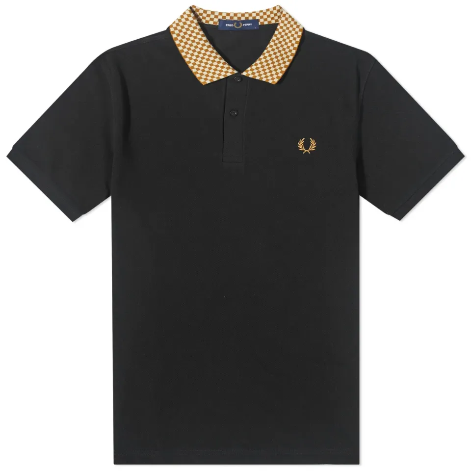 Micro Check Collar Polo