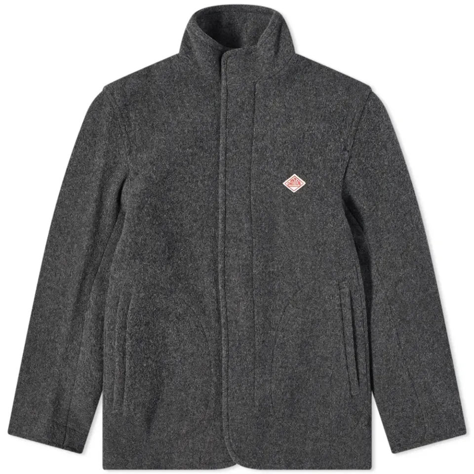 Stand Collared Wool Jacket