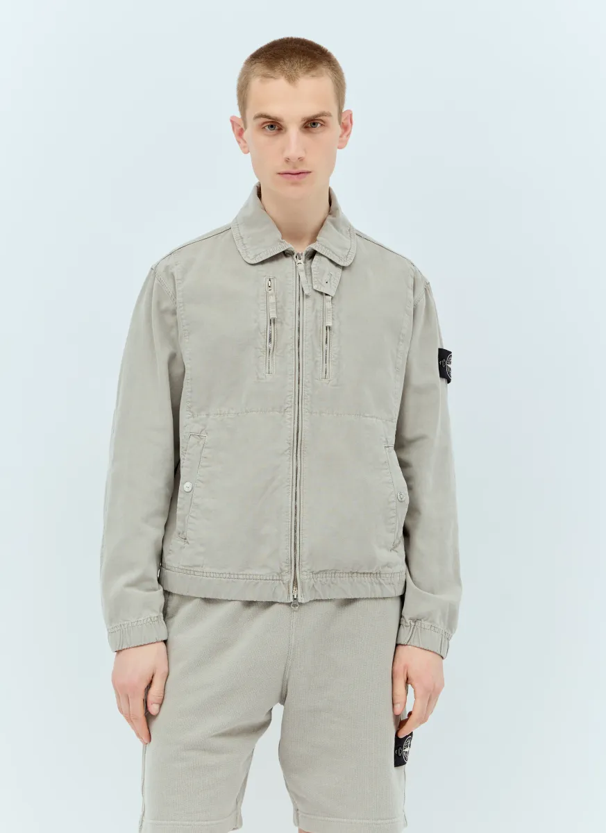 Zip-Up Canvas Jacket