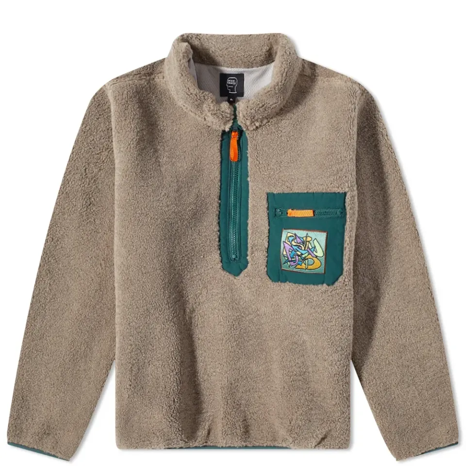 Teddy Sherpa Fleece Half Zip Jacket
