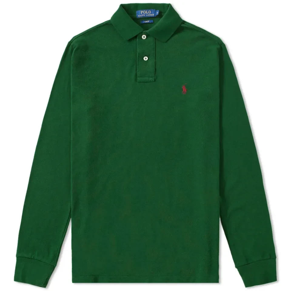 Long Sleeve Slim Fit Polo