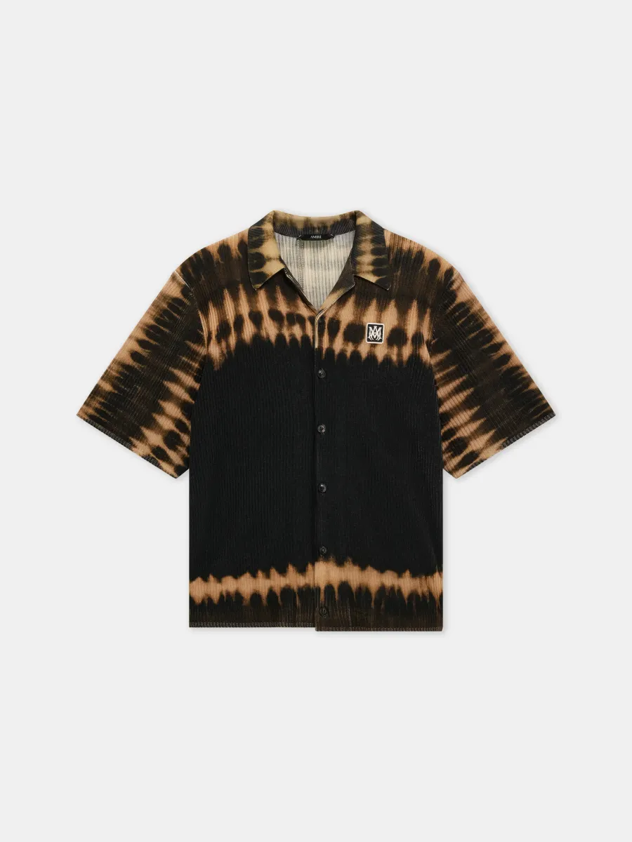 MA PATCH TIE DYE KNIT SHIRT - Black