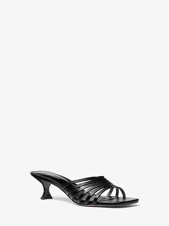 Haisley Leather Kitten Sandal