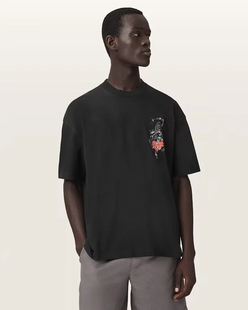 Scimitar Short Sleeve Oversized Graphic T-Shirt