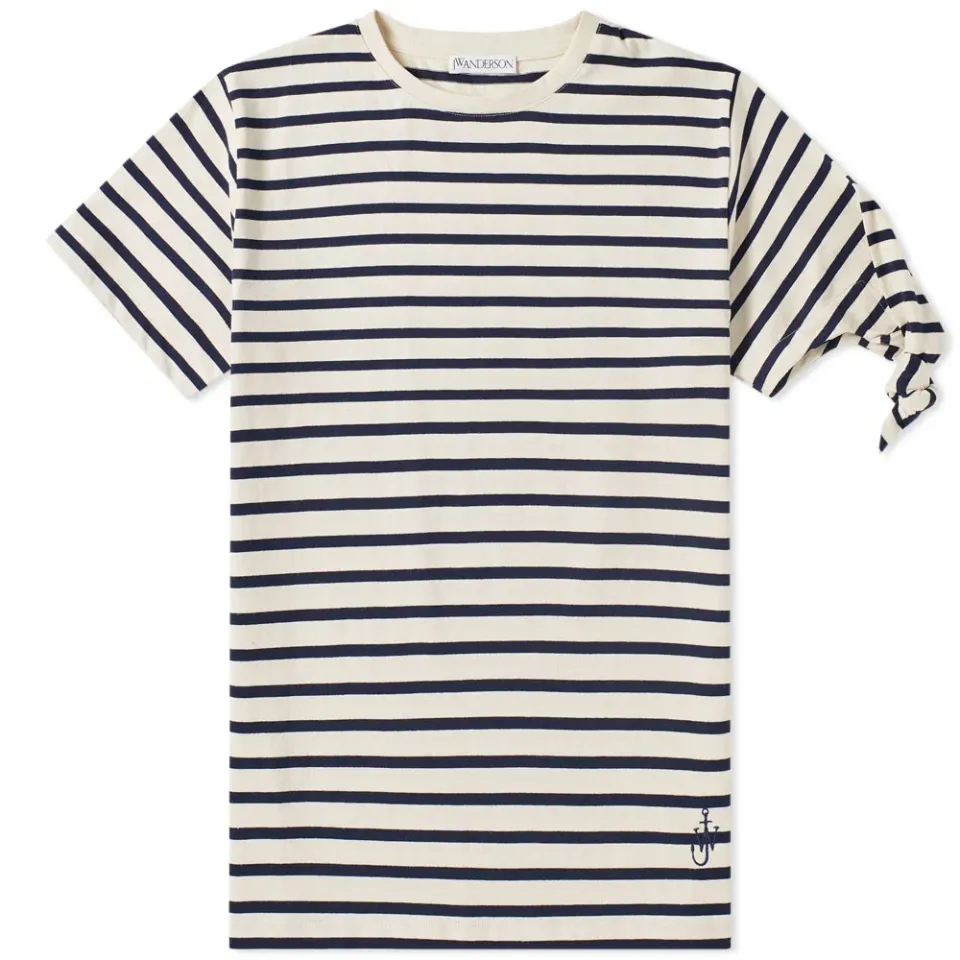 Multistripe Single Knot Tee