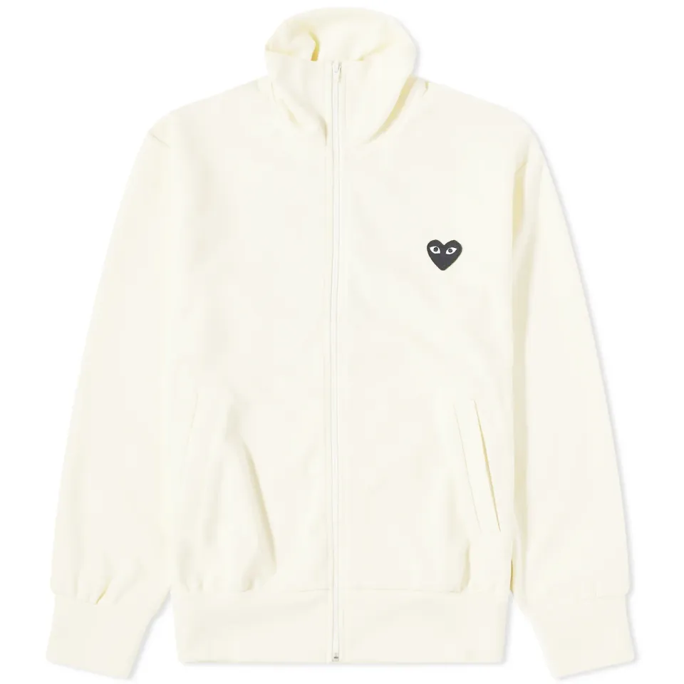 Black Heart Back Print Track Top