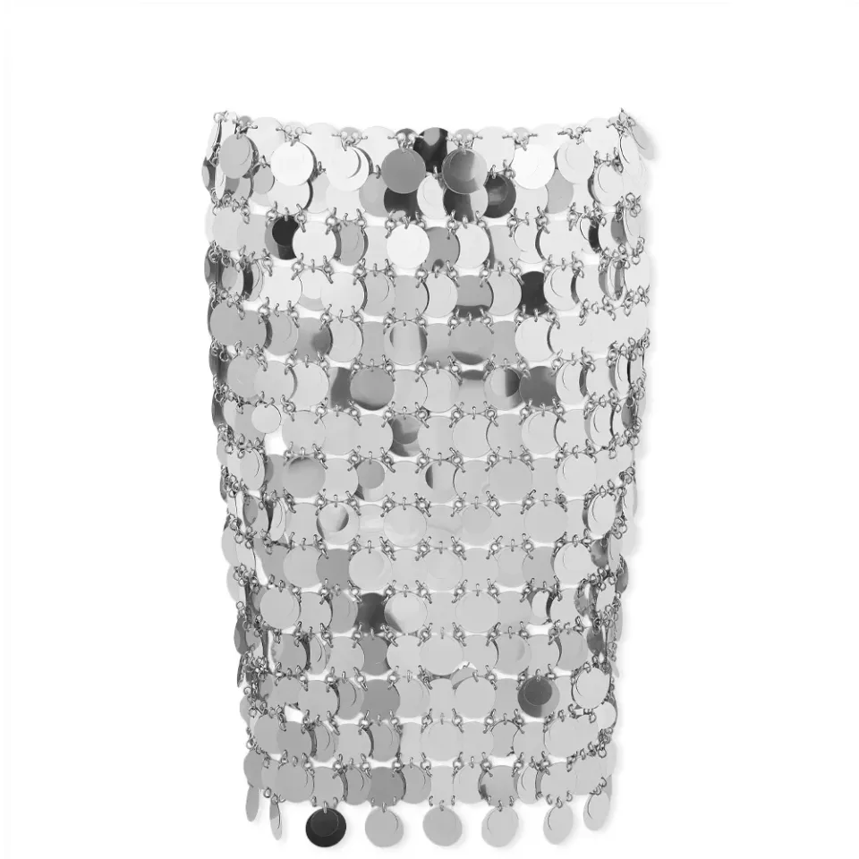 Metal Sequin Mini Skirt
