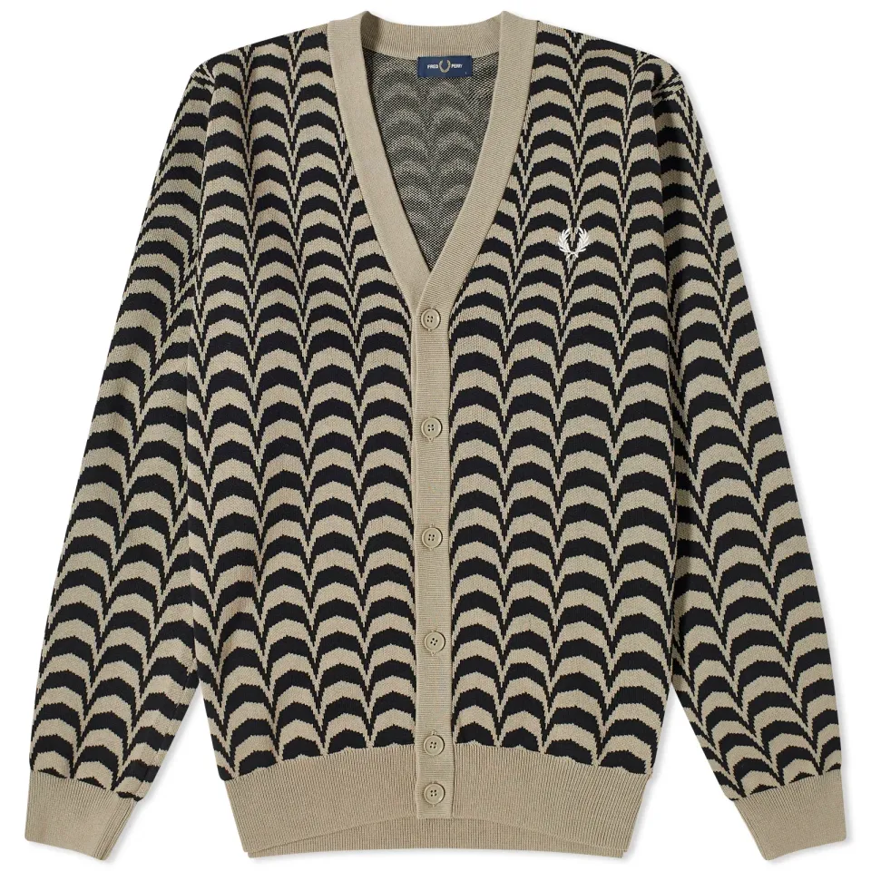 Jacquard Knit Cardigan
