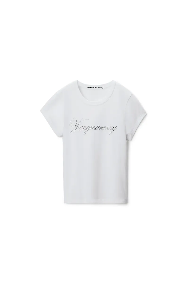 CRYSTAL GRAPHIC FITTED SHORT SLEEVE TEE
