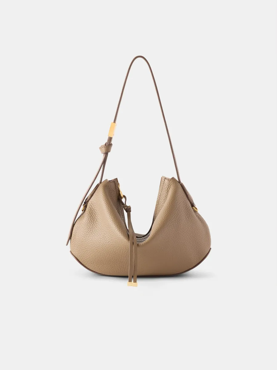 WOMEN - WOMEN'S BABY BISCOTTO SHOULDER BAG - Taupe