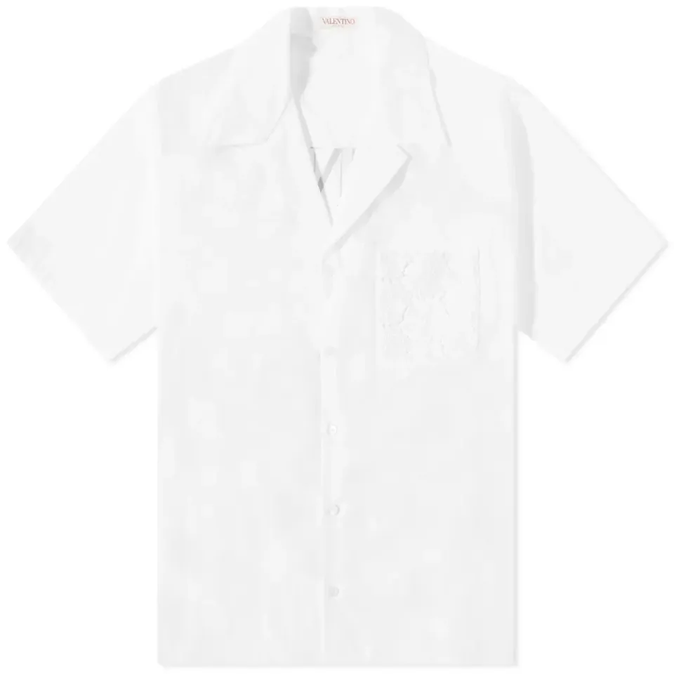 Back Logo Floral Pocket Vacation Shirt