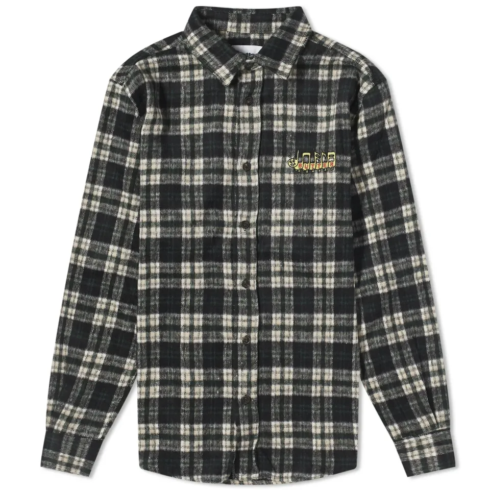 Caterpillar Plaid Flannel Shirt