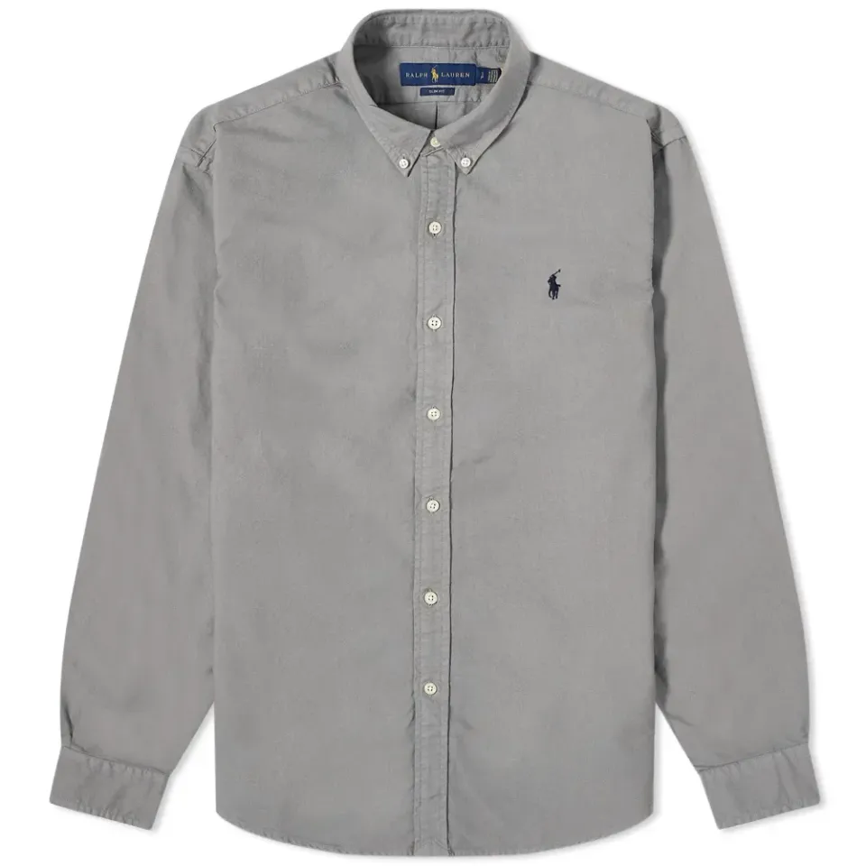 Button Down Garment Dyed Oxford Shirt